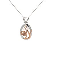 Collana Cianfrone Gioielli Donna in Oro Diamante 0.03 Ct COOR-55-198 - COOR-55-198